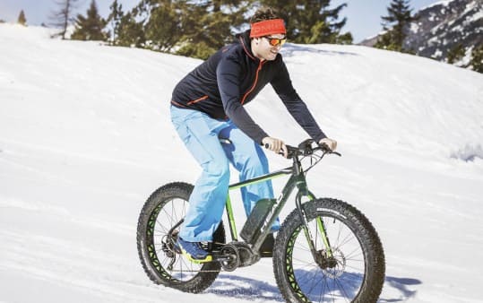 Rasante Abfahrt mit dem Fatbike