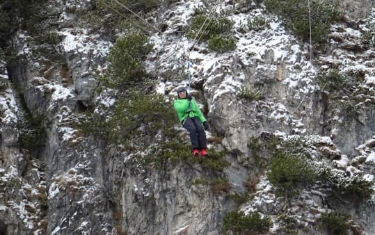 Flying Fox mit der CSA Skischule Silvia Grillitsch