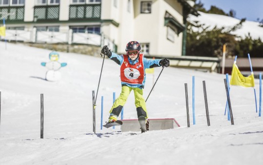 Springen über Hindernisse und Schanzen