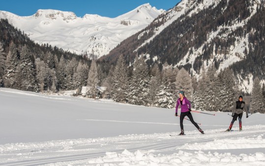 Cross-country skiingin Obertauern, the winter sports paradise in Salzburg province